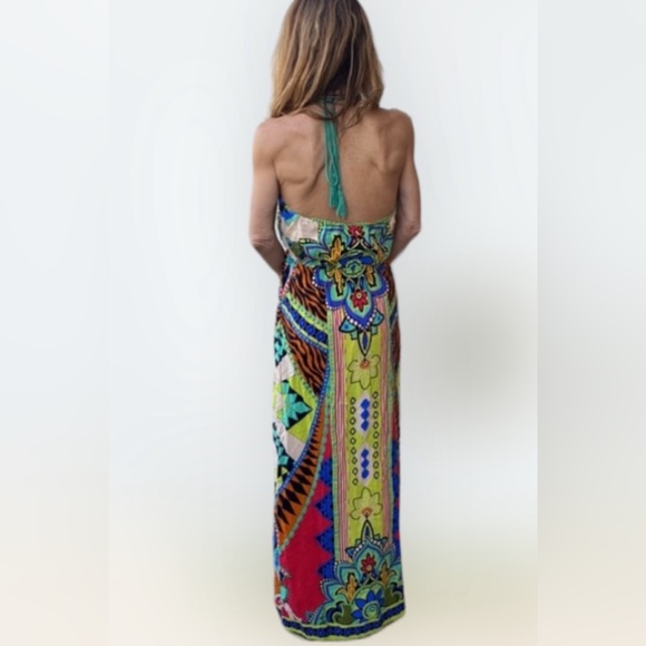 Anthropologie Flying Tomato vibrant colored beautiful bohemian style dress. - Picture 5 of 13